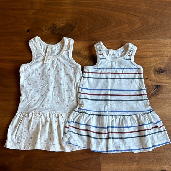 CHILDHOODS CLOTHING Toddler Girls Twirly Tank ruffle Dress / 2T 2-pack - Picture 1 of 7